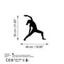 Wallity Yoga 5 Escultura de Pared de Metal Negra